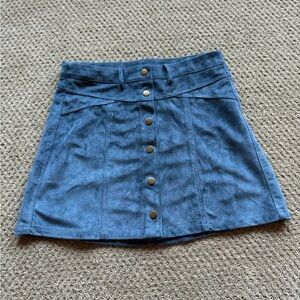 Blue Velvet Skirt